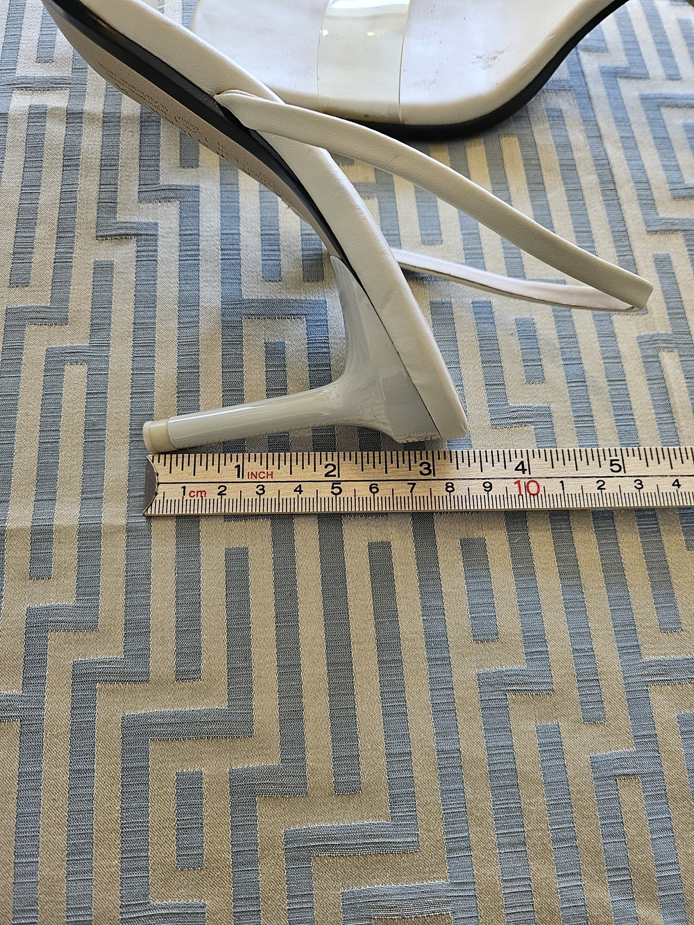 Zara Cream Slingback Kitten Heels View 4